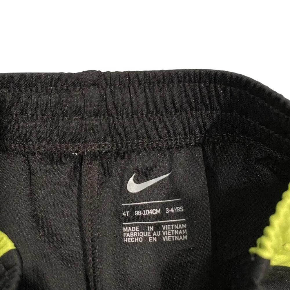 Nike 4T Black & Neon Yellow Athletic Shorts